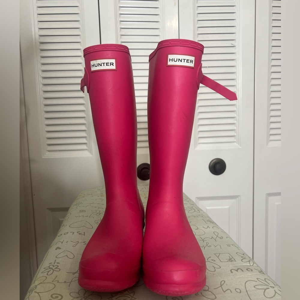 Girls  Hunter Tall Rain Boots size 6